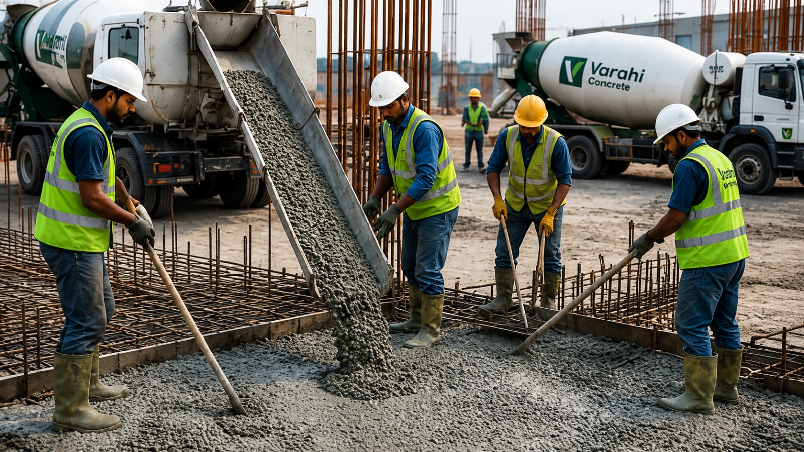 Varahi Concrete fleet of transit mixers